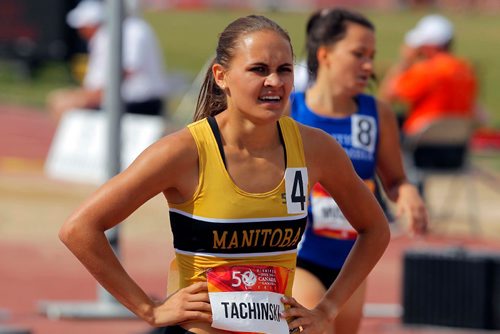 BORIS MINKEVICH / WINNIPEG FREE PRESS
2017 Canada Summer Games - Athletics 800m female finals. Victoria Tachinski(MB) gets silver. August 4, 2017