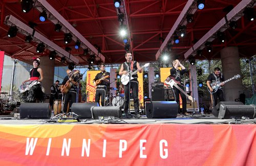 TREVOR HAGAN / WINNIPEG FREE PRESS
Mariachi Ghost performs at the Canada Games Festival, Saturday, August, 5, 2017.