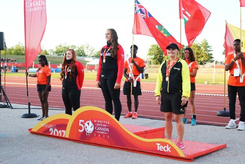 Canstar Community News Aug. 1, 2017 - Brooke-Lynn Boyd took the womens javelin bronze medal. (LIGIA BRAIDOTTI/CANSTAR COMMUNITY NEWS/TIMES)