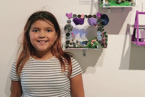 Canstar Community News Aug. 2, 2017 - Rianna Muswagon, 10, participated in the Youth Agencies Alliances art workshop during the summer and made a fairy garden to represent her creativity. (LIGIA BRAIDOTTI/CANSTAR COMMUNITY NEWS/TIMES)