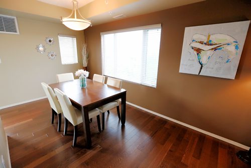 JUSTIN SAMANSKI-LANGILLE / WINNIPEG FREE PRESS
The dining room of apartment 502 at 330 Stradbrook is bright and airy with ample room to separate it from the living room.
170809 - Wednesday, August 09, 2017.