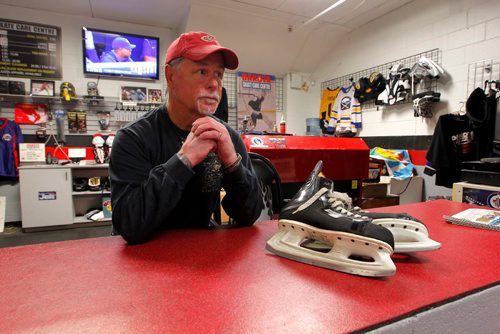 BORIS MINKEVICH / WINNIPEG FREE PRESS
Don Swirsky is a local skate shop owner being squeezed by rent increases and fees from the city. He may have to close his shop at Dakota Community Centre after being there for 8 years.  August 10, 2017
