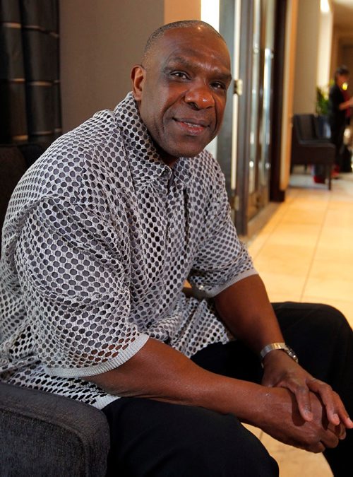 BORIS MINKEVICH / WINNIPEG FREE PRESS
Hall of Fame baseball player Andre Dawson. He's here for a Goldeyes related fundraiser as the keynote speaker.  August 10, 2017