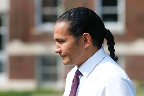 WAYNE GLOWACKI / WINNIPEG FREE PRESS
Wab Kinew made a policy announcement in Central Park Monday. Wab says he would overhaul two key elements of the Provincial Nominee Program, eliminating the $500 fee successful applicants pay and offering increased opportunities for family reunification. He is running for the leader of the Manitoba NDP. Larry Kusch story August 14 2017