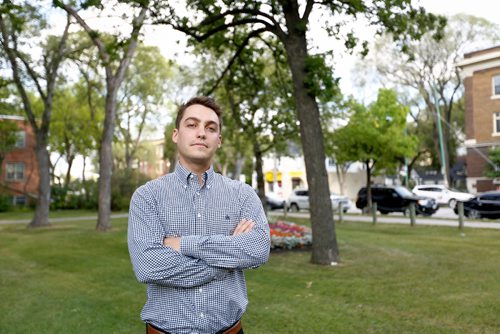 JUSTIN SAMANSKI-LANGILLE / WINNIPEG FREE PRESS
Alex Byczynski, cici-president at Challenger Manufacturing poses in Fort Rogue Park Wednesday evening. Byczynski says there is a need to cut red tape when it comes to his company's weekly street-sweeper shipments to the U.S.
170816 - Wednesday, August 16, 2017.