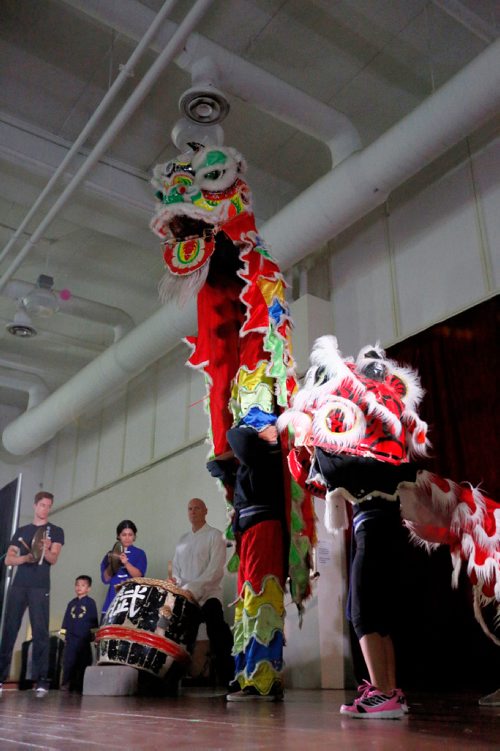 JUSTIN SAMANSKI-LANGILLE / WINNIPEG FREE PRESS
Artists perform a traditional Lion Dance Wednesday at the Indochina Chinese Folklorama Pavillion.
170816 - Wednesday, August 16, 2017.