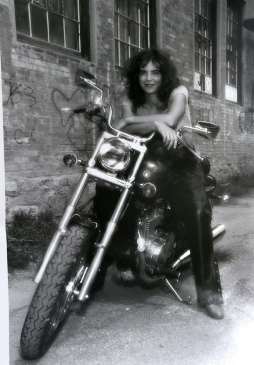 WAYNE GLOWACKI / WINNIPEG FREE PRESS

49.8 Intersection/ Photo supplied by Dez Daniels. Dez Daniels on her motorcycle for a promo shot 92 Citi FM 1998-99.   David Sanderson story. August 17 2017