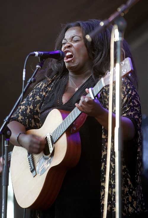 PHIL HOSSACK / WINNIPEG FREE PRESS  - Yola Carter on her first Canadian tour stop wow the crowd at Interstellar Rodeo's opener Friday night for the weekend festival at the Forks. - August 17, 2017