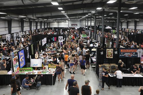 
Overhead crowd shot of the inaugural Winnipeg Tattoo Convention Saturday, on all weekend,  at Red River Exhibition Park. The three-day event is billed as a "celebration of tattoo art, culture, craftsmanship and self-expression and features more than 200 artists.

Standup photo

Aug 19, 2017