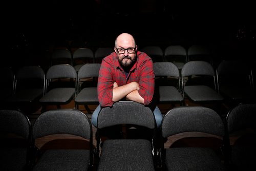 JOHN WOODS / WINNIPEG FREE PRESS
John Duff, promoter of Oddblock Comedy Festival is photographed at Park Theatre Monday, August 21, 2017. The comedy festival runs this weekend.
