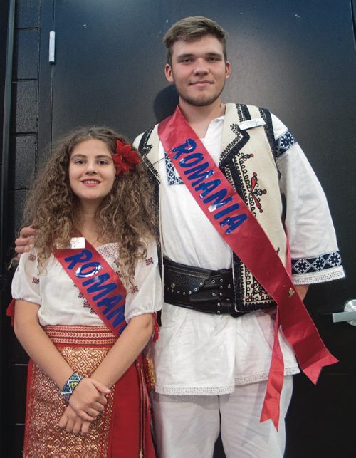 Canstar Community News Aug. 13, 2017 - Arianna Sas (left) and Zachary Carriere were the Folklorama youth ambassadors for the Romanian Pavilion this year. (SHELDON BIRNIE/CANSTAR/THE HERALD)