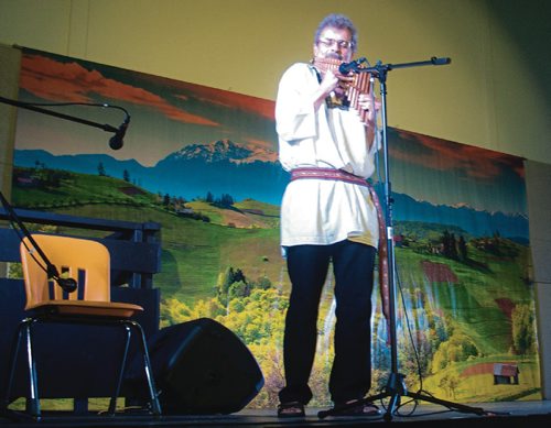 Canstar Community News Aug. 13, 2017 - Pan flutist Glen Hoban performs at the Romanian Pavilion (720 Henderson Hwy.) for Folklorama. (SHELDON BIRNIE/CANSTAR/THE HERALD)