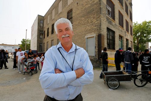 JUSTIN SAMANSKI-LANGILLE / WINNIPEG FREE PRESS
CEO of Siloam Mission Jim Bell poses Thursday at the Mission's 30th Anniversary Block Party.
170824 - Thursday, August 24, 2017.