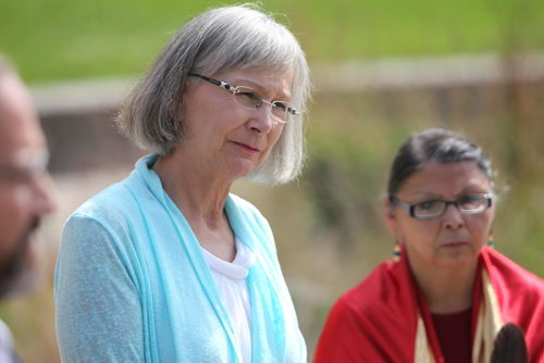 RUTH / BONNEVILLE WINNIPEG FREE PRESS


MMIWG Presser - The National Inquiry into Missing and Murdered Indigenous Women and Girls hold a press conference at The Forks, Oodeena Celebration Circle Thursday afternoon.  



Chief Commissioner Marion Buller in photo with Grandmother Geraldine Shingoose next to her.  Buller  provided statements and answered questions from the media about what was learning this week,



Aug 24, 2017
