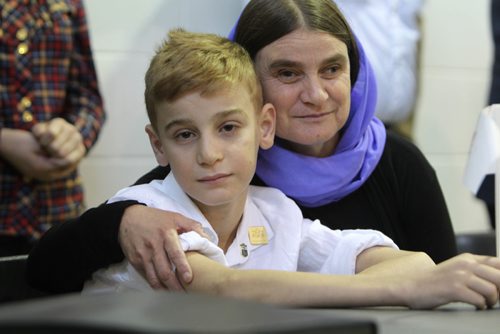 RUTH BONNEVILLE / WINNIPEG FREE PRESS 

THE YAZIDI ASSOCIATION OF MANITOBA 


 Emad Mishko Tamo.sits with his mom, Nofa Mihlo Zaghla, as a crowd of friends, family and the media surround him at the Crescentwood Community Centre at a celebration held for his freedom  by the Yazidi Association Thursday evening.  

Photos for Emad Mishko Tamos freedom story.  


Aug 24, 2017
