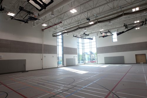 JOE BRYKSA / WINNIPEG FREE PRESSNew gym with natural light in Ecole Sage Creek school that will open this September for the start of school- Aug 25, 2017 -( See Keilas story)