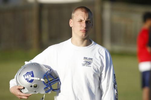 BORIS MINKEVICH / WINNIPEG FREE PRESS  080924 Oak Park Raiders football player Tom Black.