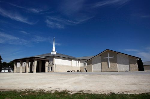 PHIL HOSSACK / WINNIPEG FREE PRESS  - Pembina Valley Baptist Church in Winkler where a young woman was stabbed. See Melissa Martin's story.  - August 22, 2017