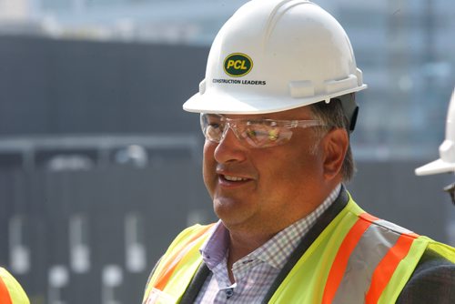 WAYNE GLOWACKI / WINNIPEG FREE PRESS

 Tom Gaglardi, president, Northland Properties Corporation t in the True North Square Thursday for the announcement of plans for the Sutton Place Hotel and Residences.  Martin Cash story August 31 2017