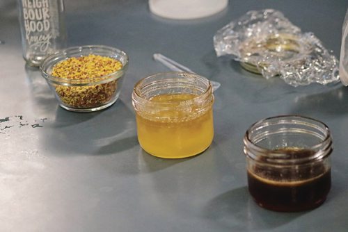 Canstar Community News Aug. 23, 2017 - Different types of honey and pollen that is extracted from urban hives. (Ligia Braidotti/Canstar Community News/The Times)