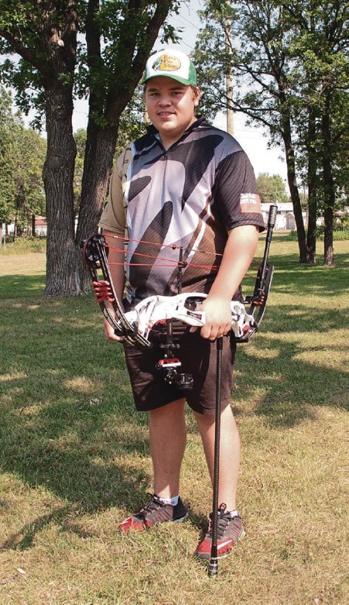 Canstar Community News Austin Taylor, a Grade 12 student at Kildonan East Collegiate, will represent Canada at the upcoming World Youth Archery Championship in Buenos Aires, Argentina. (SHELDON BIRNIE/CANSTAR/THE HERALD)