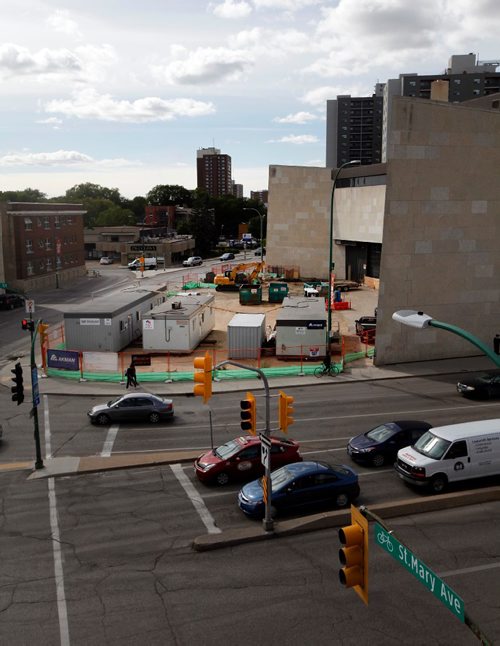 PHIL HOSSACK / WINNIPEG FREE PRESS  - WAG's site prepped for the new Inuit Art Centre. See Randy Turner's story - September 5, 2017