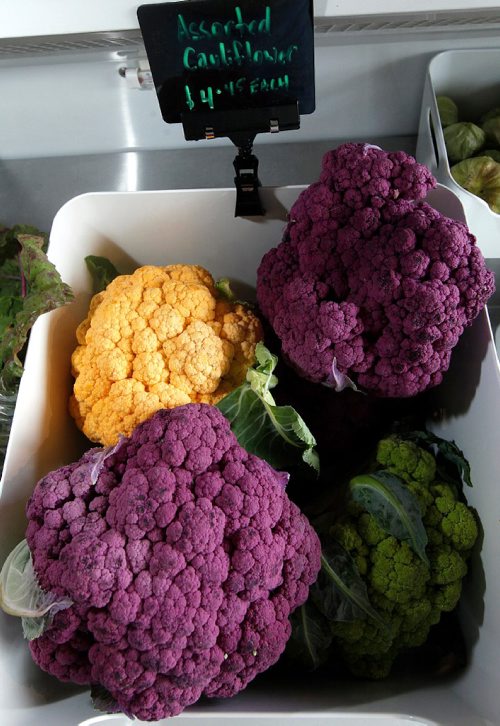PHIL HOSSACK / WINNIPEG FREE PRESS  - Colorful cauliflower at a new specialty food store which sells primarily locally-grown products  its essentially a year-round farmers market. Its a bricks-and-mortar version of the online grocery store  MyFarmersMarket.com  theyve been operating for about four years. It also sells mainly locally-produced food. The brick-and-mortar store "Fresh Local Fare", is celebrating its grand opening this Saturday. Murray McNeill story.  - September 5, 2017
