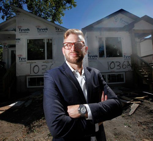 PHIL HOSSACK / WINNIPEG FREE PRESS  -  Winnipegs Waterside Development Corp. has two infill homes under construction on Royse street in Fort Gary, JON BLUMBERG is the listing agent. He talked to Murray McNeill. See that story. - Sept 8, 2017