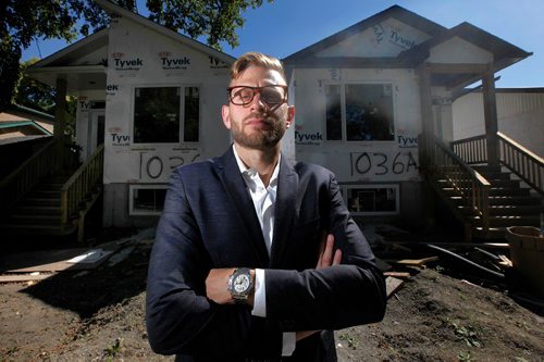 PHIL HOSSACK / WINNIPEG FREE PRESS  -  Winnipegs Waterside Development Corp. has two infill homes under construction on Royse street in Fort Gary, JON BLUMBERG is the listing agent. He talked to Murray McNeill. See that story. - Sept 8, 2017