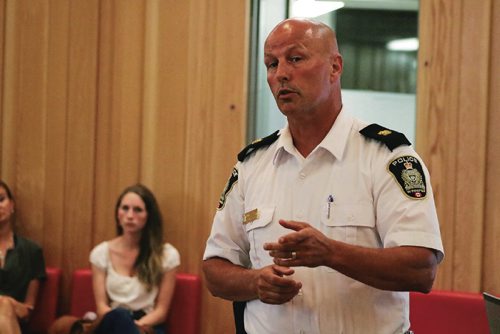 Canstar Community News June 5, 2017 - Inspector James Blunden said at the Winnipeg Police Service public forum that they want more engagement with communities. (LIGIA BRAIDOTTI/CANSTAR COMMUNITY NEWS/TIMES)