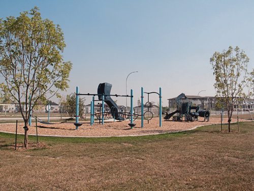 Canstar Community News Apee Panchhi Park (foreground) and Canada 150 Park (background) are two of Transcona's newest parks. (SHELDON BIRNIE/CANSTAR/THE HERALD)