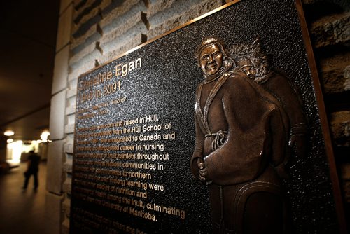 WAYNE GLOWACKI / WINNIPEG FREE PRESS

The plaque for Christine Egan in the Basic Medical Sciences building on the U of M Bannatyne Campus. Carol Sanders story   Sept. 11 2017