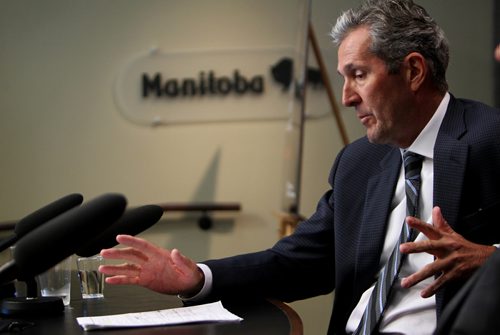 RUTH BONNEVILLE / WINNIPEG FREE PRESS


Manitoba Premier Brian Pallister answers questions from the media regarding the survey sent out by the government on healthcare premiums at the Legislature Thursday.


SEPT 14, 2017
