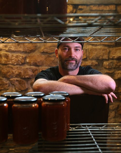 RUTH BONNEVILLE / WINNIPEG FREE PRESS

Chefs Table;  portrait shot of chef Ben Kramer with a rack of his freshly made tomato preserves taken at Kitchen Sync for the Uptown Chefs Table feature.

Jill Wilson story.  

SEPT 15, 2017
