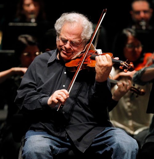 PHIL HOSSACK / WINNIPEG FREE PRESS  - Various Positions.....Violin Legend Itzhak Perlman rehearsing with the Winnipeg Symphony Orchestra Saturday. See release.  - Sept 16 2017