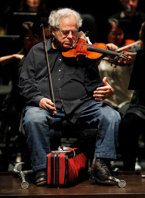 PHIL HOSSACK / WINNIPEG FREE PRESS  - Various Positions.....Violin Legend Itzhak Perlman rehearsing with the Winnipeg Symphony Orchestra Saturday. See release.  - Sept 16 2017