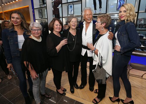 JASON HALSTEAD / WINNIPEG FREE PRESS

From second left: Independent stylist Iris Kooting, Alice Dunford, Liisa Nygard-Johnson, Peter Nygard and Linda Gerrard (former Nygard staff member) with a couple Nygard models on Sept. 15, 2017 at the Nygard Fashion Show in support of Breast Cancer Research and to preview the companys new fall fashions at the Nygard Fashion Park store on Kenaston Boulevard. All ticket proceeds will be donated to CancerCare Manitoba. (See Social Page)