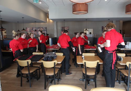 OE BRYKSA / WINNIPEG FREE PRESSServing staff busy training Thursday at the new IHOP restaurant set to open Sept 25, 2017 in the Seasons (Winnipeg)development next to the Outlet Collection Winnipeg fashion outlet mall.  Sept 21, 2017 -( See Murray McNeil  story)