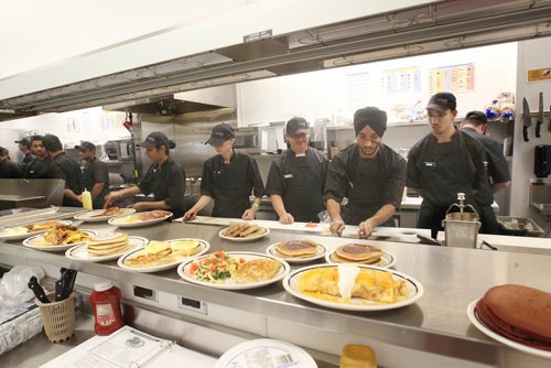 OE BRYKSA / WINNIPEG FREE PRESSLine chefs busy training Thursday at the new IHOP restaurant set to open Sept 25, 2017 in the Seasons (Winnipeg)development next to the Outlet Collection Winnipeg fashion outlet mall.  Sept 21, 2017 -( See Murray McNeil  story)