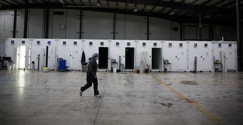 MIKE DEAL / WINNIPEG FREE PRESS
Nine of the new converted shipping containers that are being brought online for the production of medical marijuana at Delta 9 Bio-Tech in Winnipeg.
170921 - Thursday, September 21, 2017.