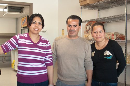 Canstar Community News (From left) Vicky Martinez, Rigoberto Colin, and Monica Corona serve up authentic Mexican tacos at BMC Taqueria (1113 Henderson Hwy.).