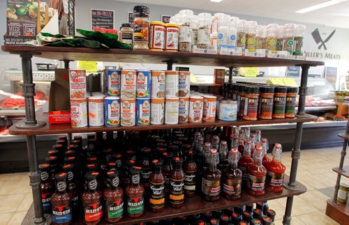 BORIS MINKEVICH / WINNIPEG FREE PRESS
Miller's Super Valu Meats - 590 St Mary's Road - Rubs and sauces and other condiments in the store.  Dave Sanderson story. Sept. 27, 2017