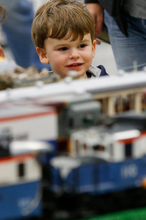 JOHN WOODS / WINNIPEG FREE PRESS
Charlie Raynaud (2) is photographed at Manitoba Mega Train put on by Winnipeg Model Railway Club at Red River Exhibition Sunday, October 1, 2017.