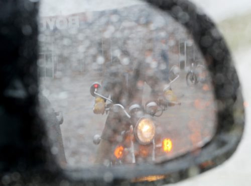 TREVOR HAGAN / WINNIPEG FREE PRESS
Rain hampered the last part of the Gentlemans Ride, a charity motorcycle ride raising money to fight prostate cancer, Sunday, October 1, 2017.
