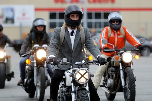 TREVOR HAGAN / WINNIPEG FREE PRESS
The Gentlemans Ride, a charity motorcycle ride raising money to fight prostate cancer, Sunday, October 1, 2017.