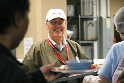 Canstar Community News Sept. 14, 2017 - Dennis Wilson volunteers at Siloam Missions soup kitchen every Thursday for the last 10 years. (LIGIA BRAIDOTTI/CANSTAR COMMUNITY NEWS/TIMES)