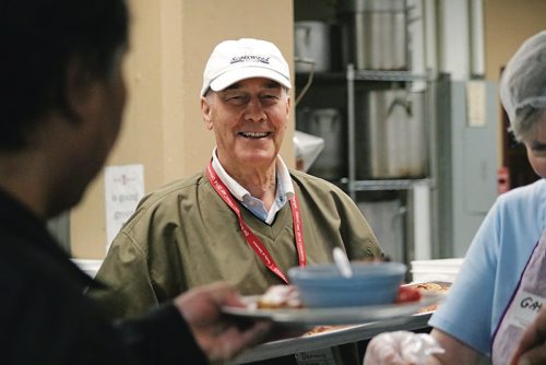 Canstar Community News Sept. 14, 2017 - Dennis Wilson volunteers at Siloam Missions soup kitchen every Thursday for the last 10 years. (LIGIA BRAIDOTTI/CANSTAR COMMUNITY NEWS/TIMES)