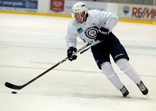 BORIS MINKEVICH / WINNIPEG FREE PRESS
Winnipeg Jets practice at BellMTS IcePlex. Patrik Laine. JASON BELL STORY. OCT. 6, 2017