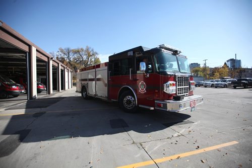 RUTH BONNEVILLE / WINNIPEG FREE PRESS

Photos of Fire trucks outside The Ellen Street - Firehall No.1 for upcoming feature story by Larry Kusch.  

Oct 06, 2017