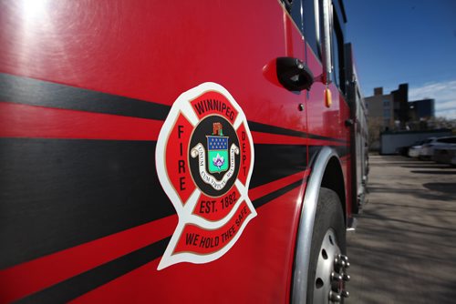 RUTH BONNEVILLE / WINNIPEG FREE PRESS

Photos of Fire trucks outside The Ellen Street - Firehall No.1 for upcoming feature story by Larry Kusch.  

Oct 06, 2017